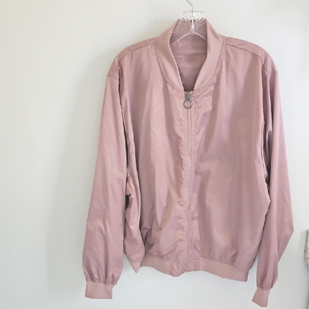 Fabletics Reversible Bomber Workout Jacket